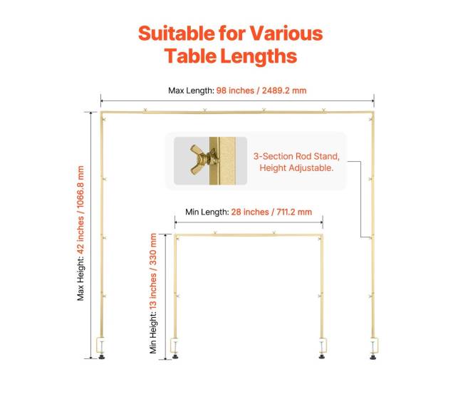 reguliuojamas stalo strypo laikiklis su spaustukais2