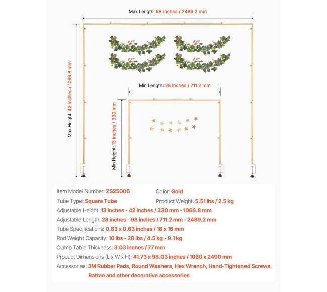 reguliuojamas stalo strypo laikiklis su spaustukais6