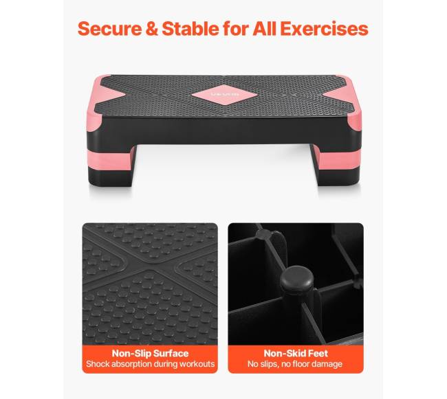 Aerobikos step platforma su 4 reguliuojamais aukščiais2
