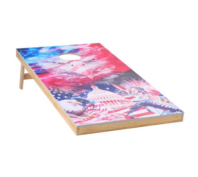 žaismingas 4x2 pėdų medinis lauko žaidimas su maišeliais8