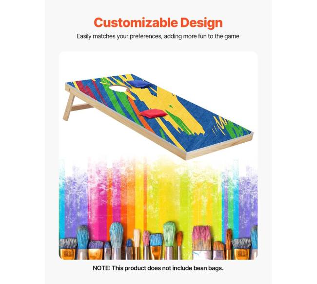 4x2 pėdų nešiojamas kukurūzų mėtymo žaidimas4