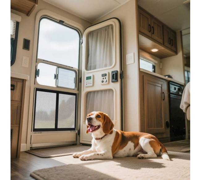 RV ekrano durų apsauga gyvūnams7