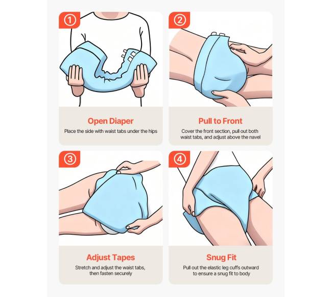 Sauskelnės su lipniais užsegėjais7