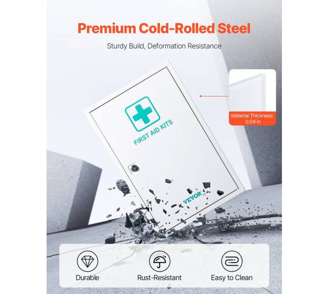 3 lentynų pirmosios pagalbos vaistinėlė su 1000 dalių2