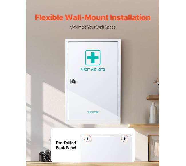 3 lentynų pirmosios pagalbos vaistinėlė su 1000 dalių4