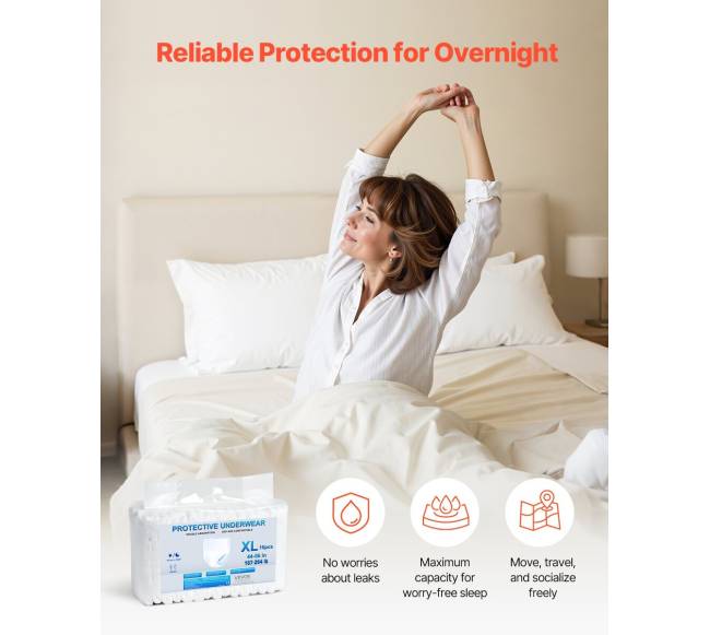Suaugusiųjų šlapimo nelaikymo kelnaitės XL5