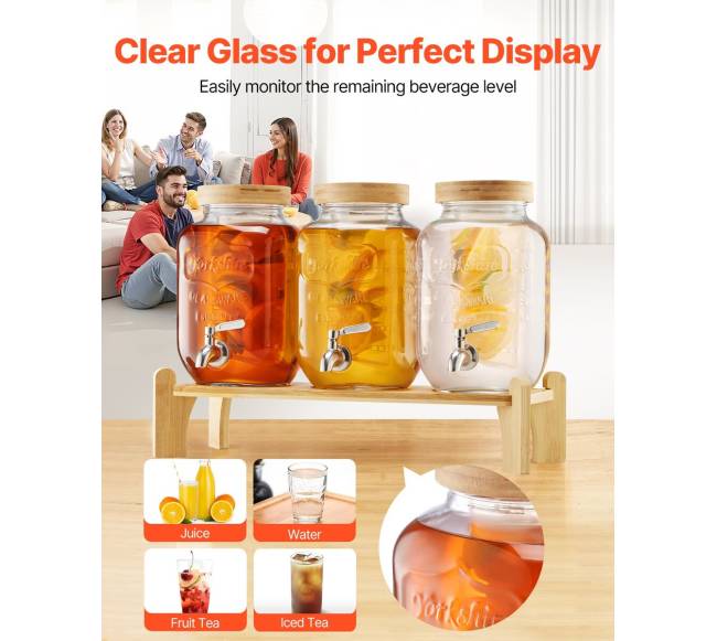 gėrimų dozatorius 3,8L su stovu3