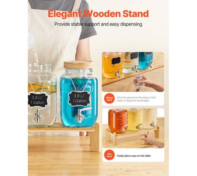 gėrimų dozatorius 3,8L su stovu4