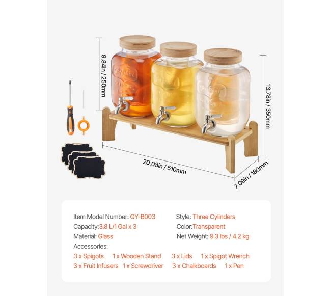 gėrimų dozatorius 3,8L su stovu6