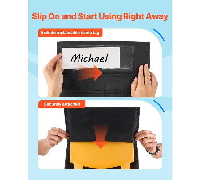 Kėdės kišenės klasei su vardų žymekliais4