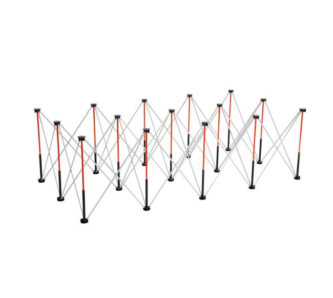 Sulankstomas darbo stalas 2455 x 1260 mm, 2724 kg0