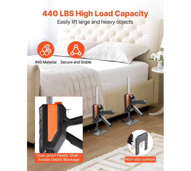 Dvigubas kėlimo domkratas iki 195 mm 200 kg2