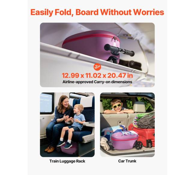 Vaikiškas paspirtukas-lagaminas su šviečiančiais ratais4