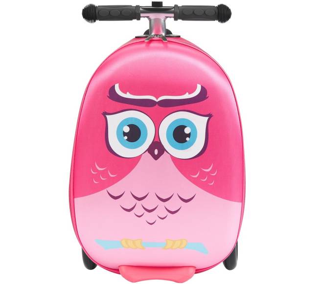 Vaikiškas paspirtukas-lagaminas su šviesos ratukais0