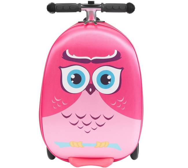 Vaikiškas paspirtukas-lagaminas su šviesos ratukais8