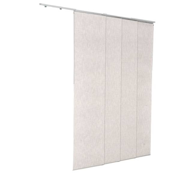 Pilkais paneliniomis žaliuzėmis 116-218 cm.0