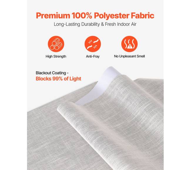 Pilkais paneliniomis žaliuzėmis 116-218 cm.2