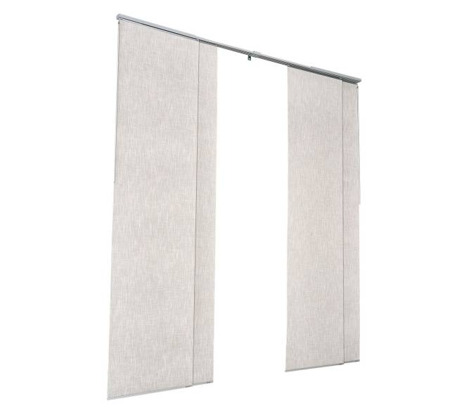 Pilkais paneliniomis žaliuzėmis 116-218 cm.8