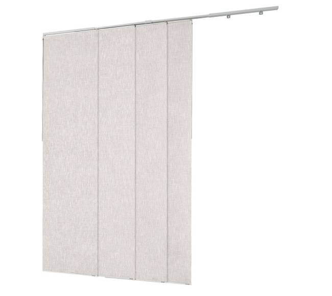 Pilkais paneliniomis žaliuzėmis 116-218 cm.9