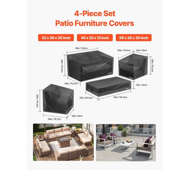 Kiemo baldų uždangalų rinkinys 4 dalių1