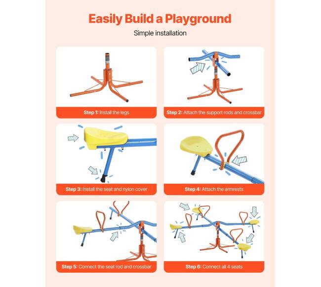 Vaikų sūpynės su 360 pasisukimu4