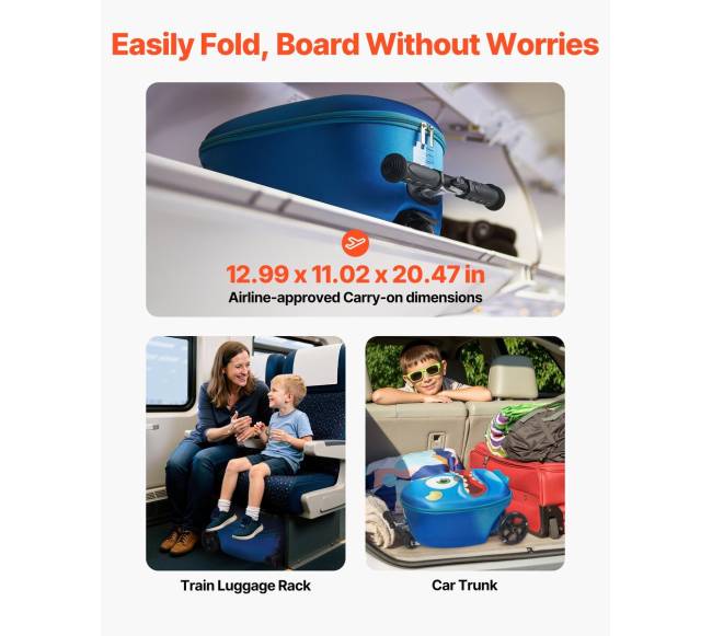 Vaikiškas paspirtukas su lagaminu ir šviečiančiais ratais4