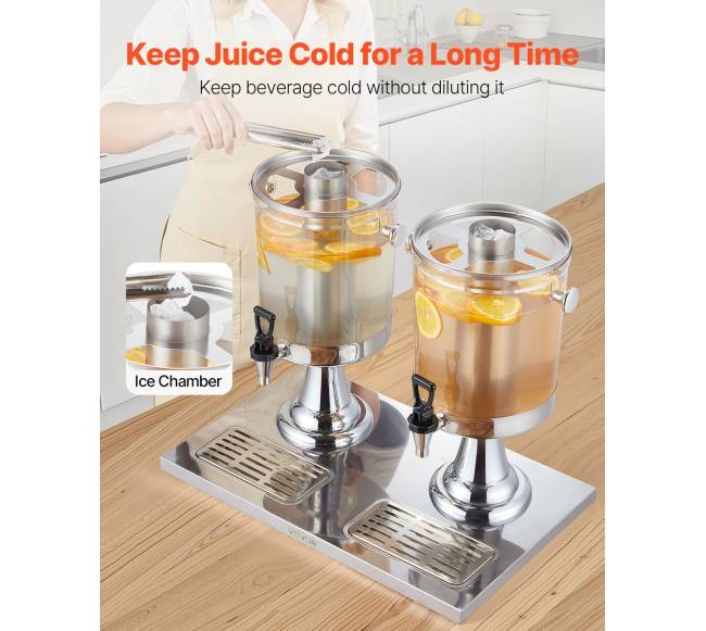 Gėrimų dozatorius su čiaupu, 2 x 8 l2