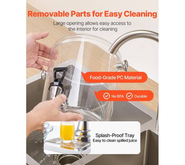 Gėrimų dozatorius su čiaupu, 2 x 8 l5