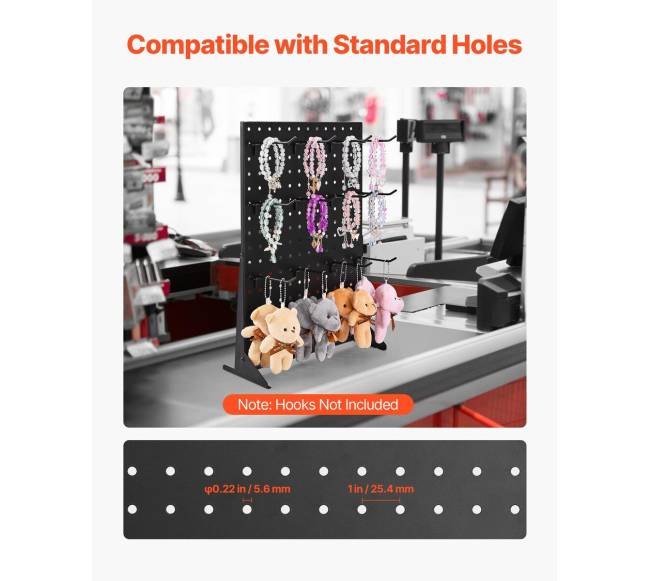 stovo pegboard ekranas, juodas (4 vnt.)3