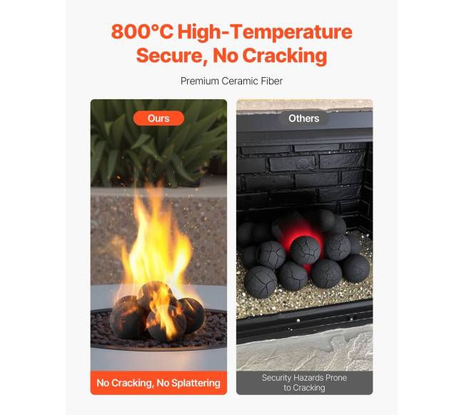 12,5 cm keramikiniai ugnies kamuoliai, 6 vnt.2