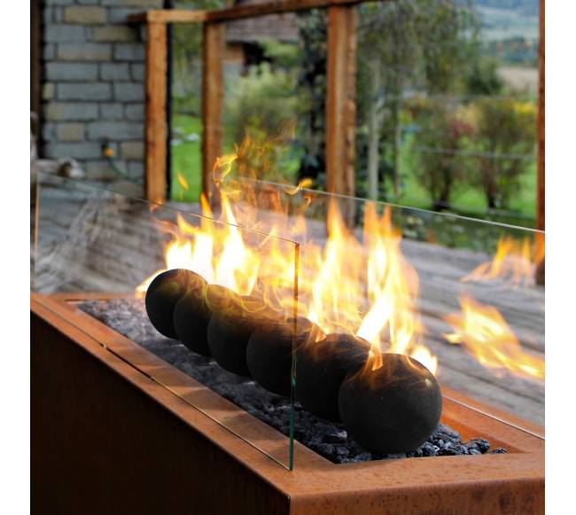 12,5 cm keramikiniai ugnies kamuoliai, 6 vnt.7