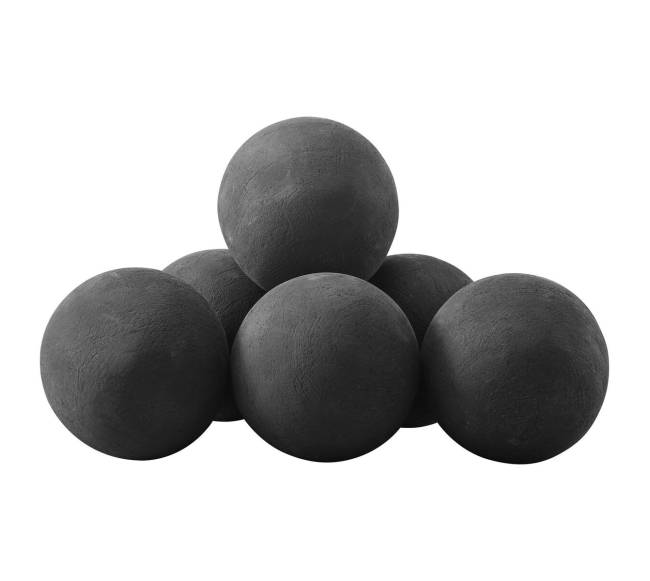 12,5 cm keramikiniai ugnies kamuoliai, 6 vnt.10