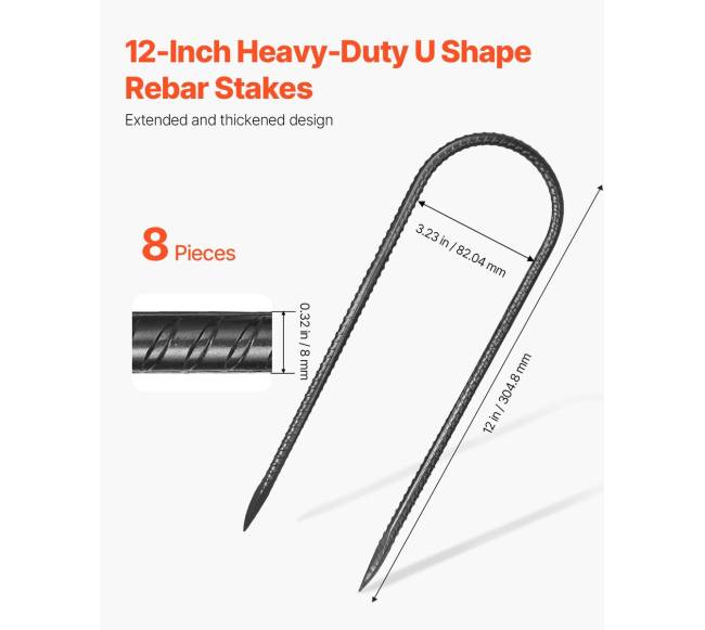 12 colių 8 vnt. U formos armavimo kuoliukai1