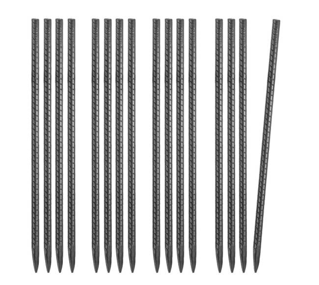 16 vnt. 41 cm ilgio armatūros kuoliukų0