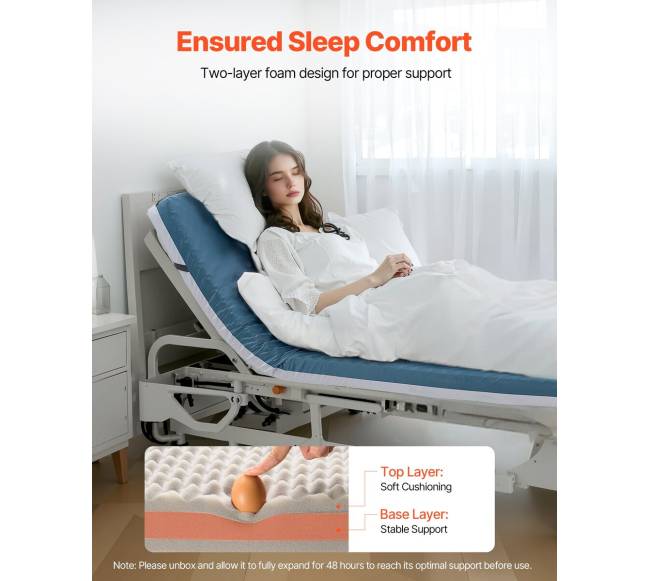 Ligonių lovos čiužinys atsparus vandeniui1