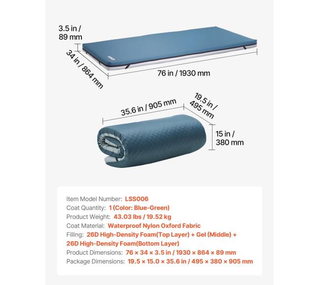 Ligonių lovos čiužinys atsparus vandeniui6