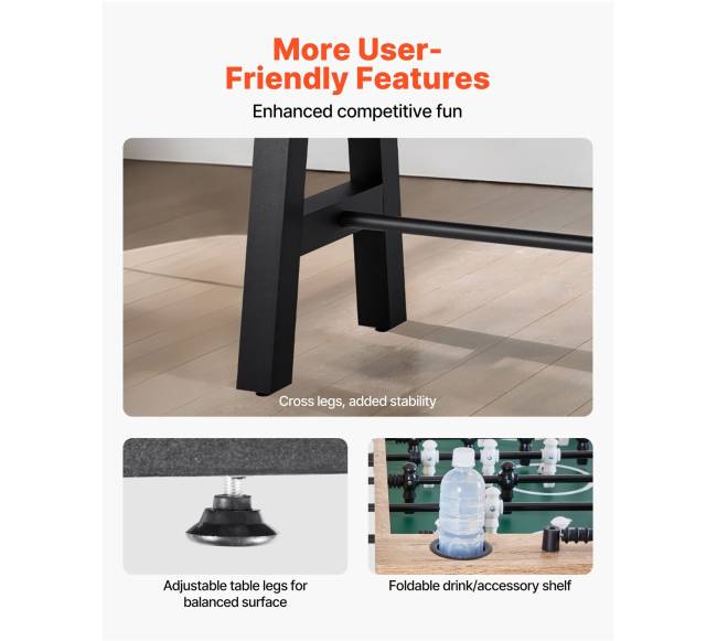 140 cm stalo futbolo žaidimų stalas namams3