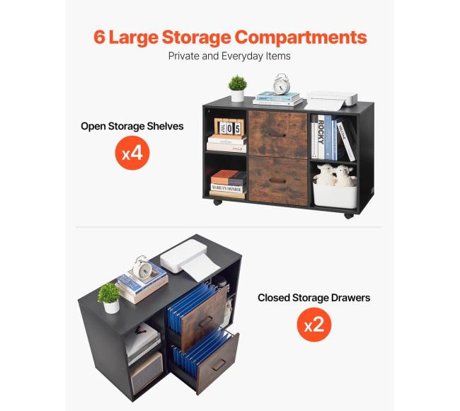 medinė spintelė su 2 stalčiais ir lentynomis3