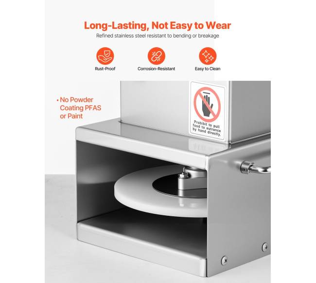 Elektrinė 15 cm picos tešlos presas5