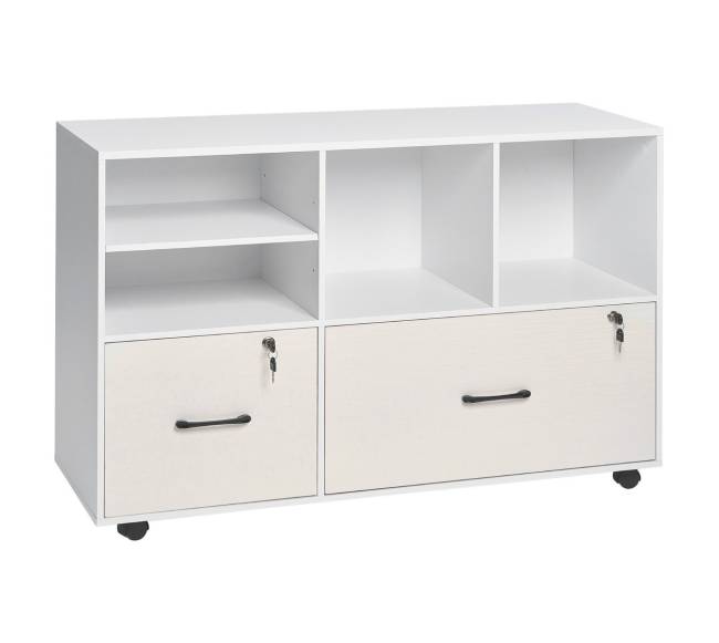 Dvivietis medinis spintelis su stalčiais0