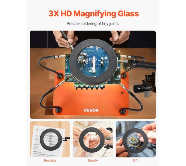 Magnetinė litavimo stotis su LED lempa1