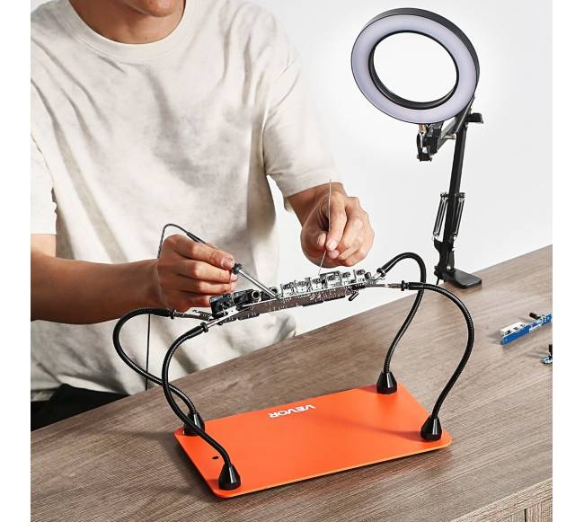 Magnetinė litavimo stotis su LED lempa7