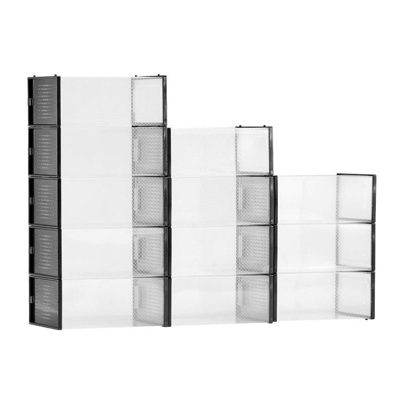 Batų dėžės 12 vnt susidedamos juoda0