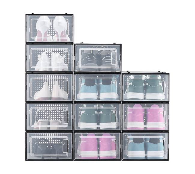 Batų dėžės 12 vnt susidedamos juoda10