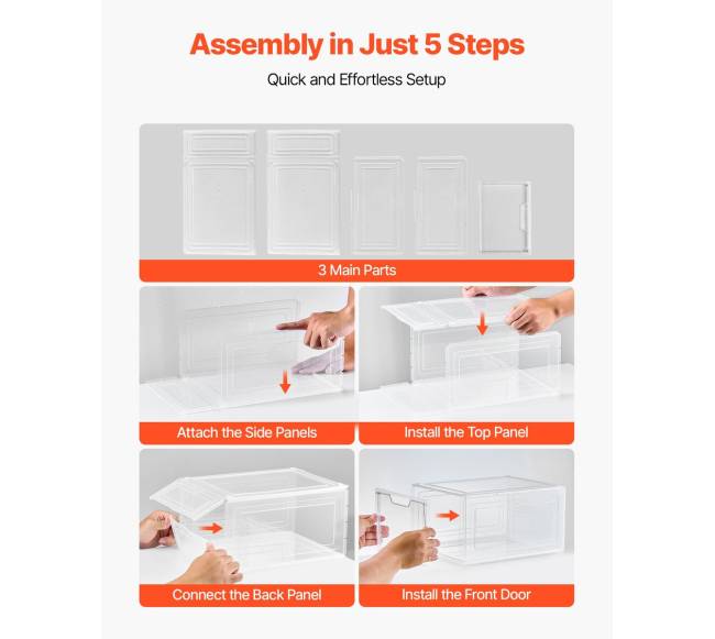 Permatomos batų dėžės 6vnt4