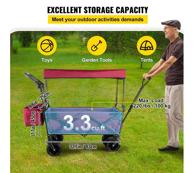 Sulankstoma vežimėlio platforma su nuimamu stogeliu2