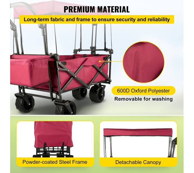 Sulankstoma vežimėlio platforma su nuimamu stogeliu3