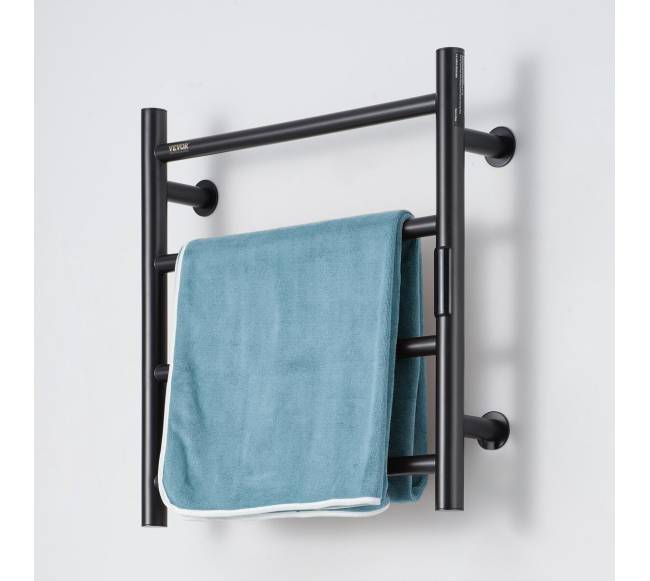 Sieninis juodas rankšluosčių džiovintuvas 4 strypų9