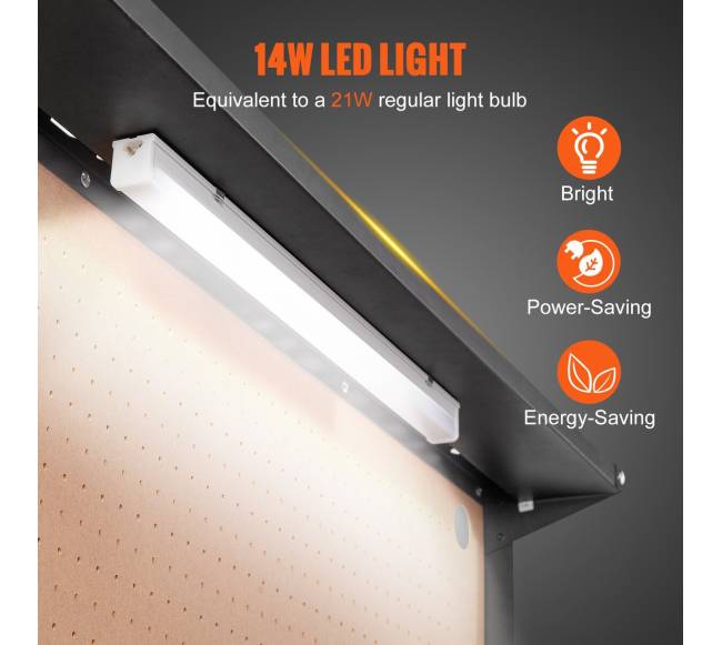 Daugiafunkcinis darbastalis su lentyna ir elektros lizdais4