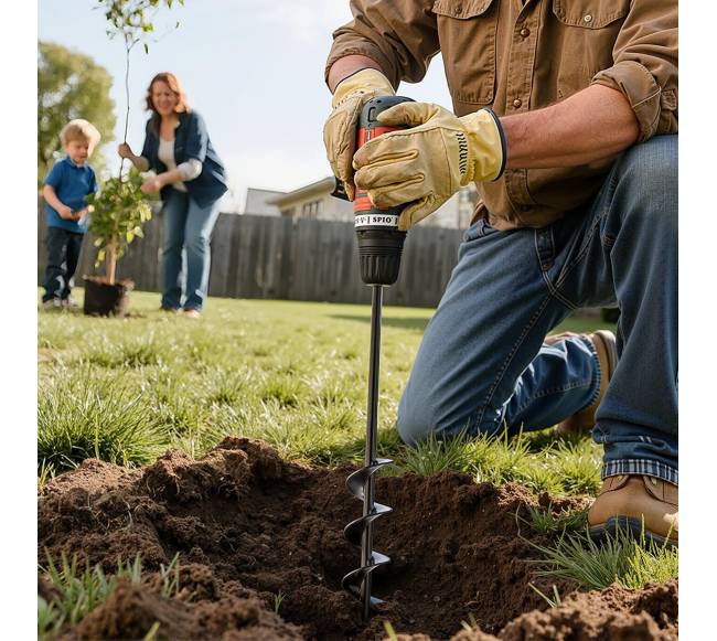 Sraigtinis grąžtas žemės skylių gręžimui7